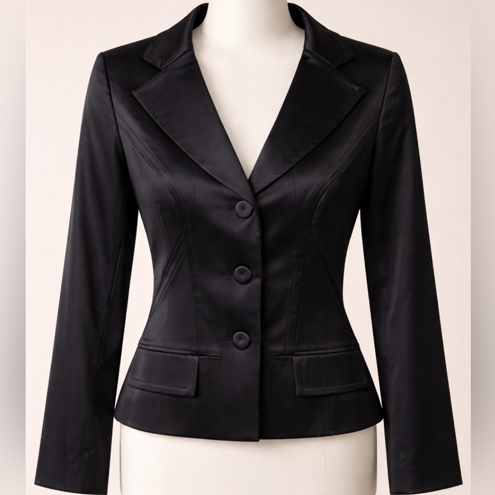 Gorgeous Teenflo Short Satin Fitted Jacket